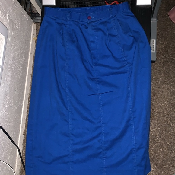 Pre loved 🥰 B.BRONSON original fit minimal blue skirt ladies SZ 16. - Picture 7 of 10